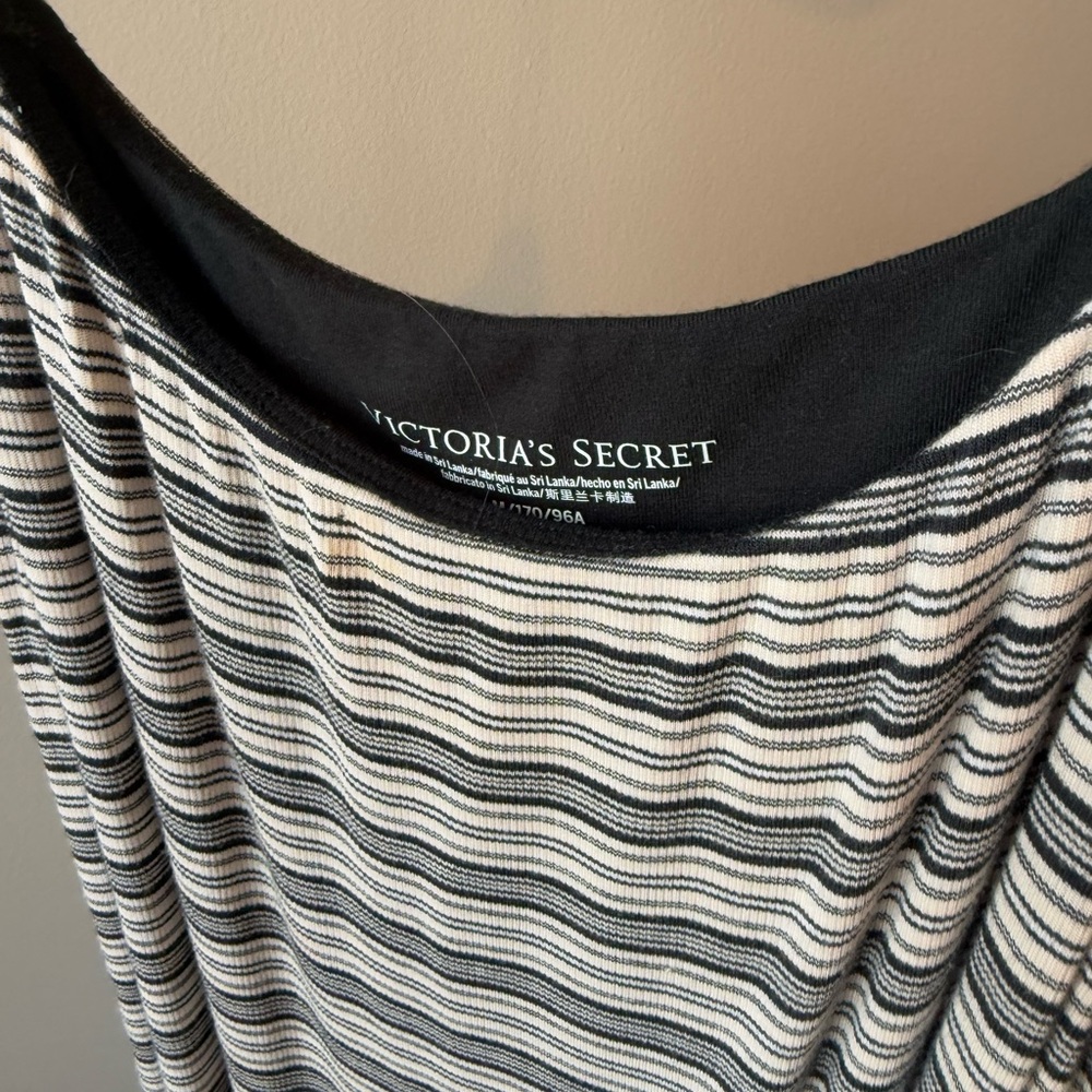 Victoria's Secret Black and White Striped Top